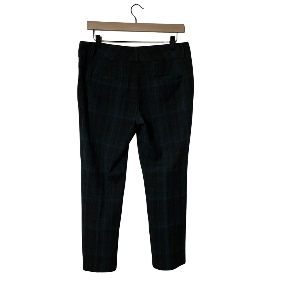 Ann Taylor Factory Black and Green Plaid Cropped Pants, Great for Fall or Winter - Picture 3 of 14